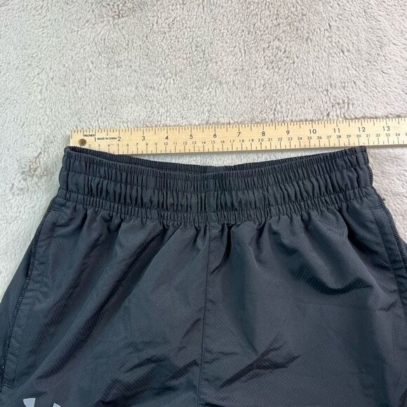 Under Armour Womens Small Windbreaker Track Pants Loose Fit Mesh Lined Ankle Zip - Picture 4 of 10